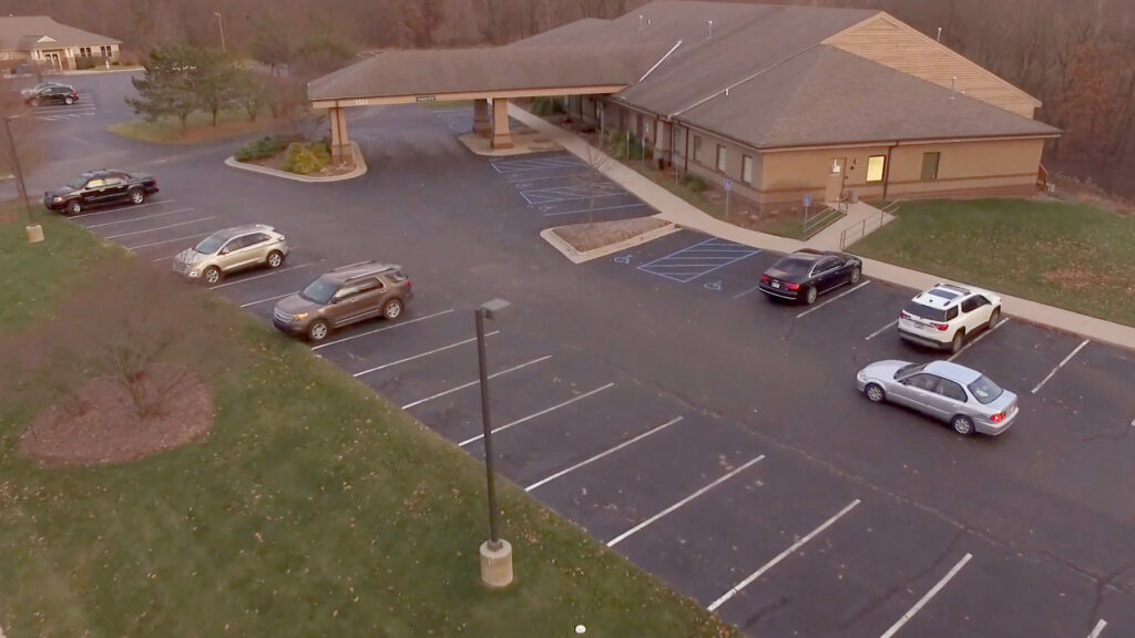 A Bird's Eye view of the Christian Healthcare Centers building in Grand Rapids, MI.